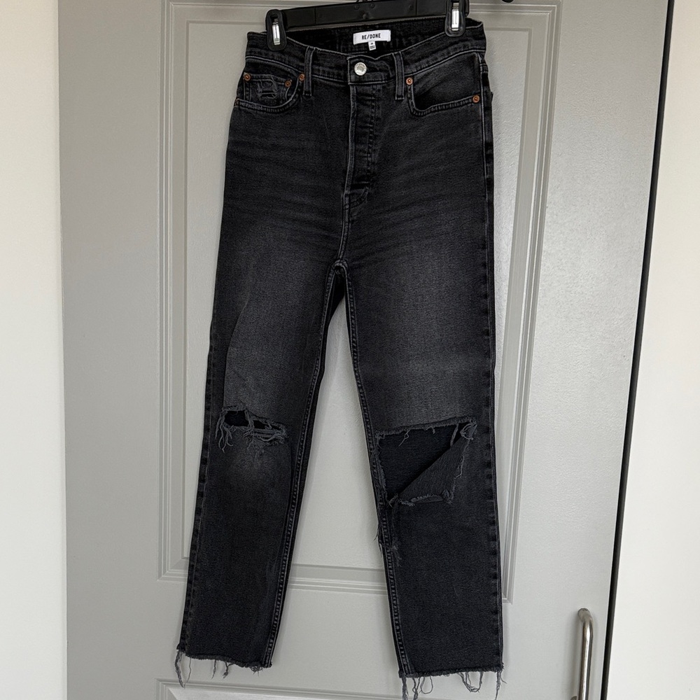 Re/Done Charcoal Denim Jeans